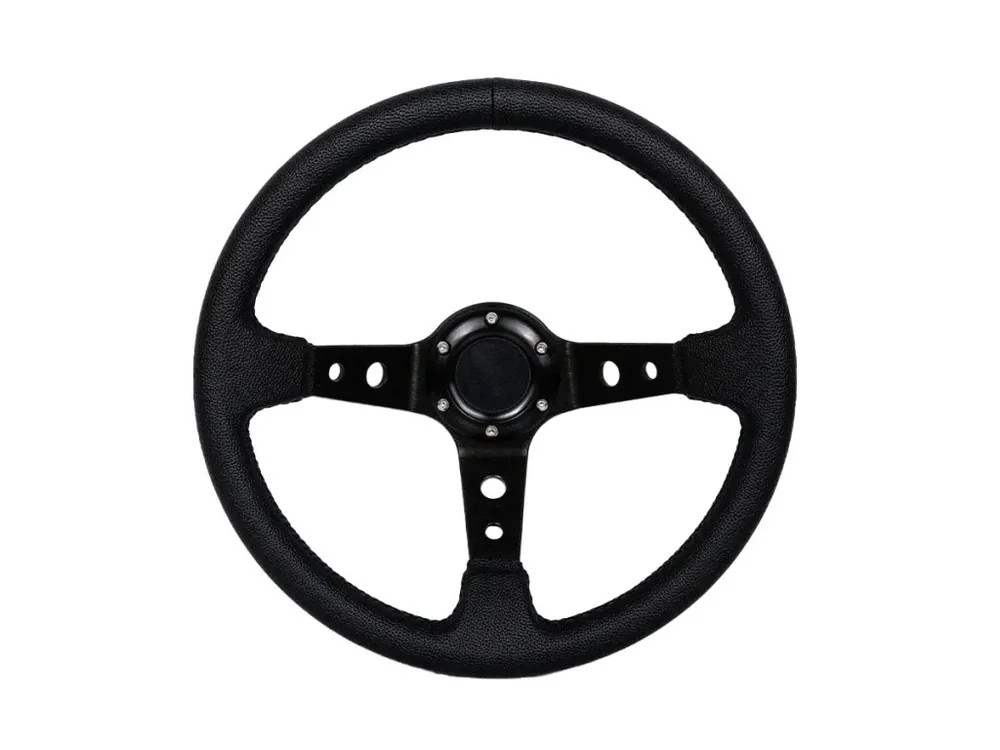 Expresní Doručení Sportovní volant Pro 350 mm offset 80 mm, kůže černá