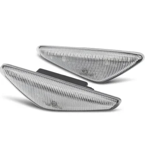 Boční blikače BMW E46 COUPE 03-06 chrom SEQ LED Zlevněný