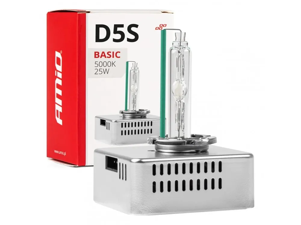 HID výbojka D5S 25W 5000K xenonová AMiO BASIC Jen Po Omezenou Doba