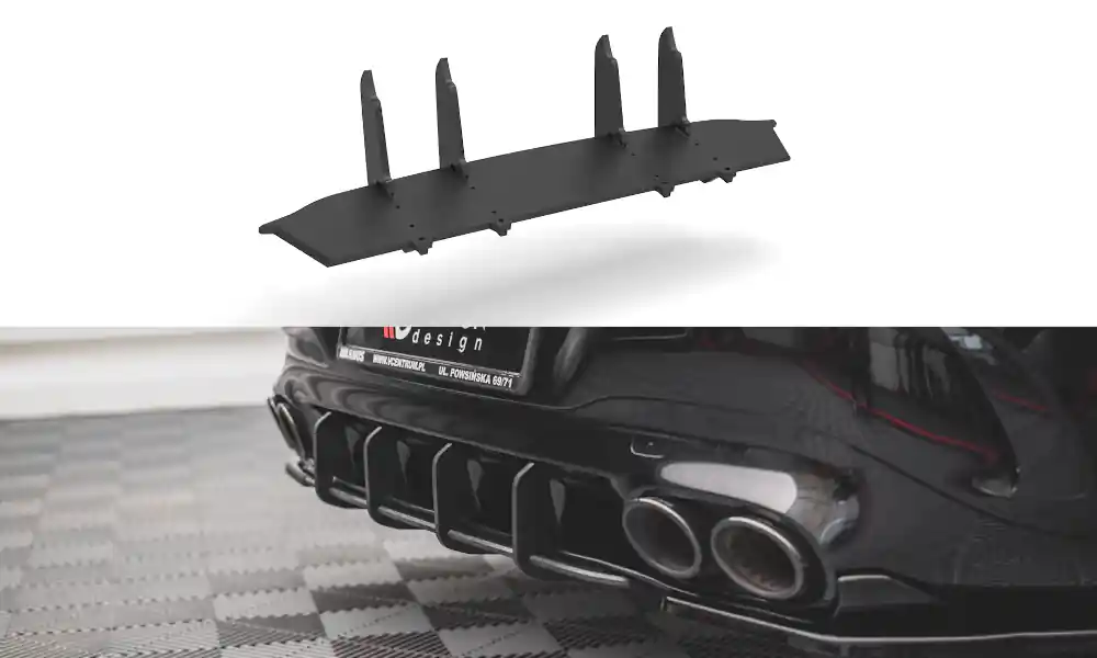 Akční Nabídka Mercedes CLA C118/AMG 45 - difuzor zadního nárazníku, Maxton Design