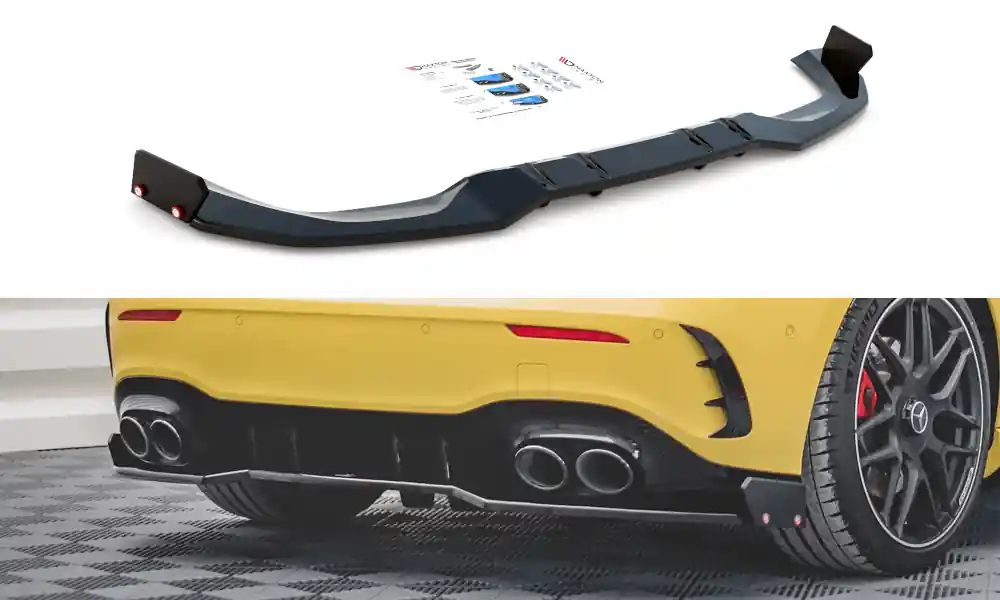 Mercedes třída A W177 45 AMG - středový spoiler pod zadní nárazník, Maxton design Sezónní Sleva