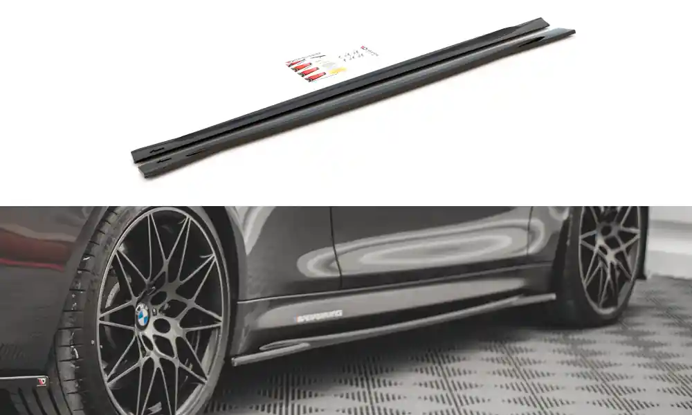 Akce BMW Řada M4 F82 - difuzory pod boční prahy, Maxton design