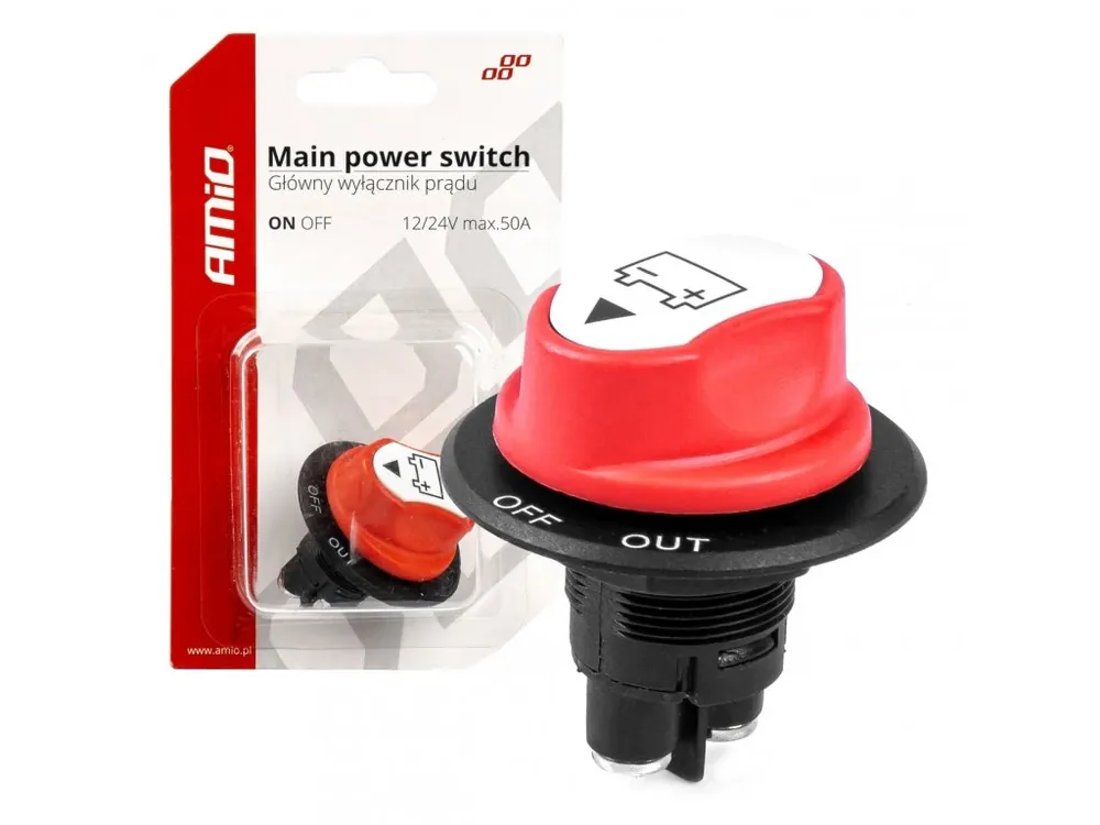 Hlavní vypínač autobaterie 12/24 max.50A-03025 Autentický