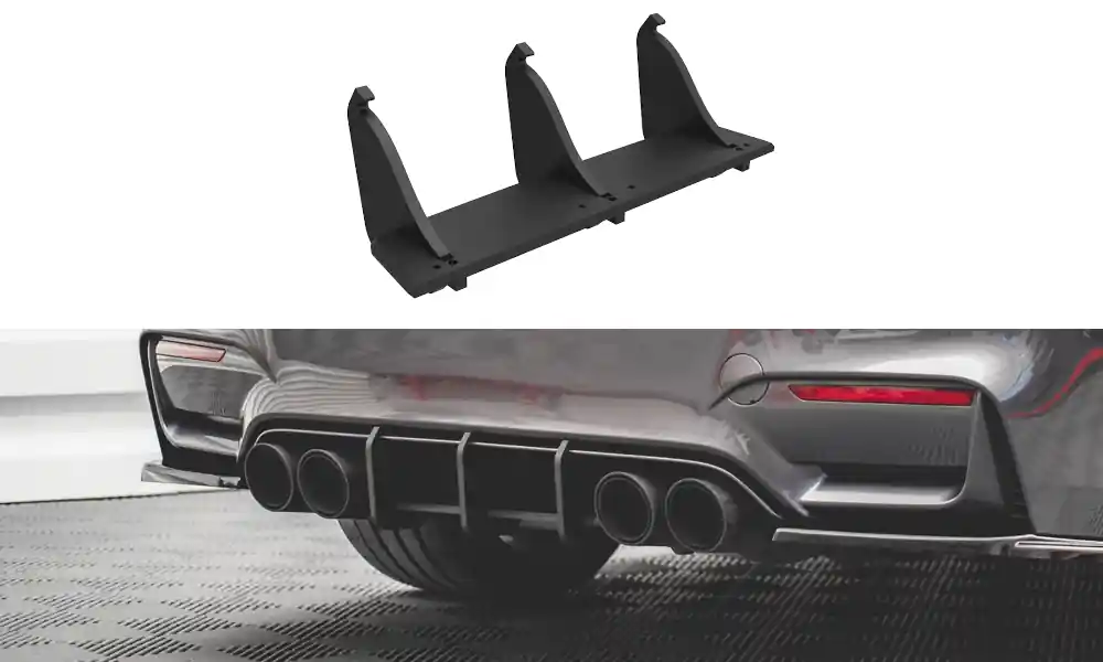 Ihned K Objednání BMW Řada M4 F82 - difuzor zadního nárazníku - plast ABS bez povrchové úpravy, Maxton design