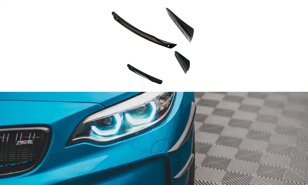 Nová Kolekce BMW Řada M2 F87 - přítlačná křidélka předního nárazníku, Maxton Design