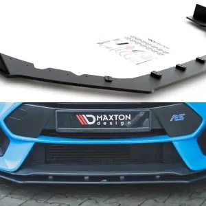 Časově Omezené Ford Focus RS Mk3 - spoiler pod přední nárazník ver.2 - plast ABS bez povrchové úpravy, s červenou linkou, Maxton design