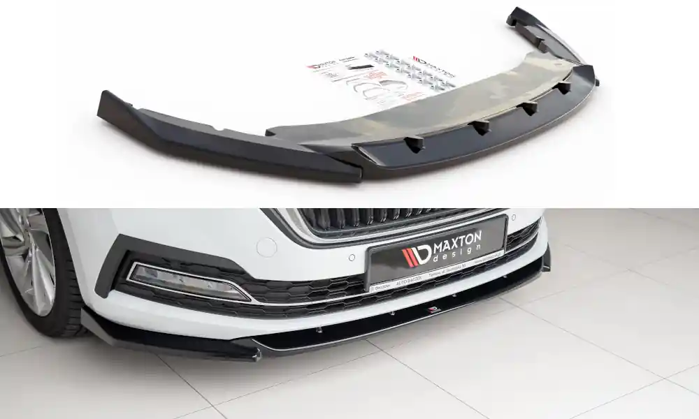 Nízká Cena Škoda Octavia IV spoiler pod přední nárazník V1 Maxton design