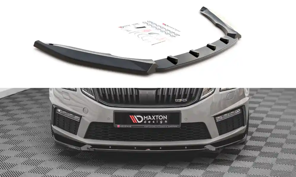 Poslední Šance Škoda Octavia RS Facelift Mk3- spoiler pod přední nárazník ver.2, Maxton design