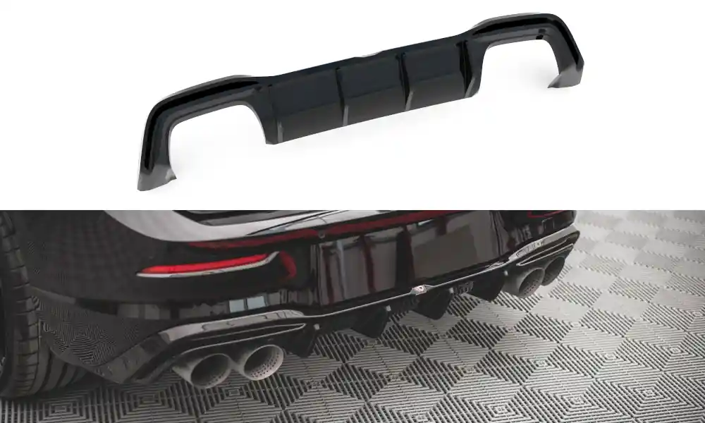 Hit Sezóny Volkswagen Golf R Mk8 - vložka zadního nárazníku ver.2, Maxton design