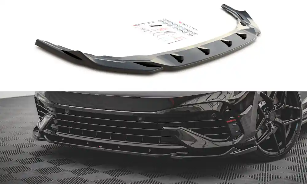 Volkswagen Golf R Mk8 - spoiler pod přední nárazník ver.4, Maxton design Výhodná Nabídka