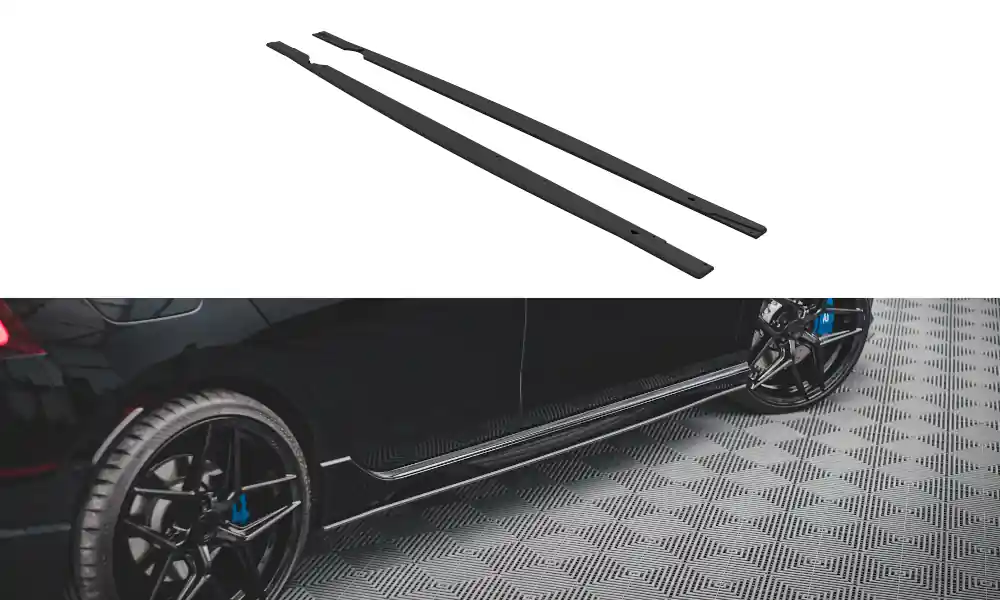 Volkswagen Golf R Mk8 - difuzory pod boční prahy - plast ABS bez povrchové úpravy, Maxton design Odeslání Ihned