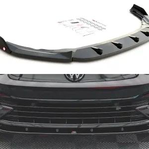 Volkswagen Golf R Mk8 - spoiler pod přední nárazník s křidélky ver.2, Maxton design Ihned K Objednání