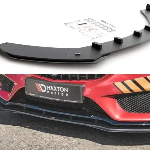 Jen Po Omezenou Doba Mercedes třída C W 205/C43 AMG Coupe - spoiler pod přední nárazník s rohovými splittery - plast ABS bez povrchové úpravy, Maxton design