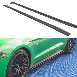 Časově Omezené Ford Mustang MK6 GT Facelift - difuzory pod boční prahy ver.1 - plast ABS bez povrchové úpravy, Maxton design