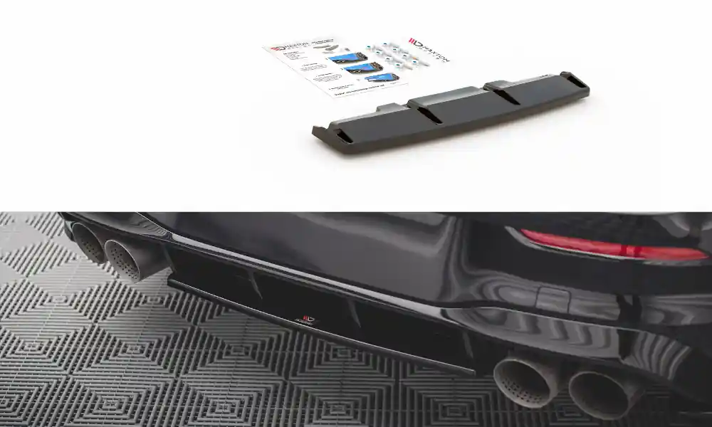 Volkswagen Golf R Mk8 - středový spoiler pod zadní nárazník, Maxton design Omezená Nabídka