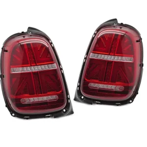 Zadní světla Mini Cooper F55 F56 F57 14-17 pouze na 6-PIN, červená/bílá LED SEQ Expresní Doručení