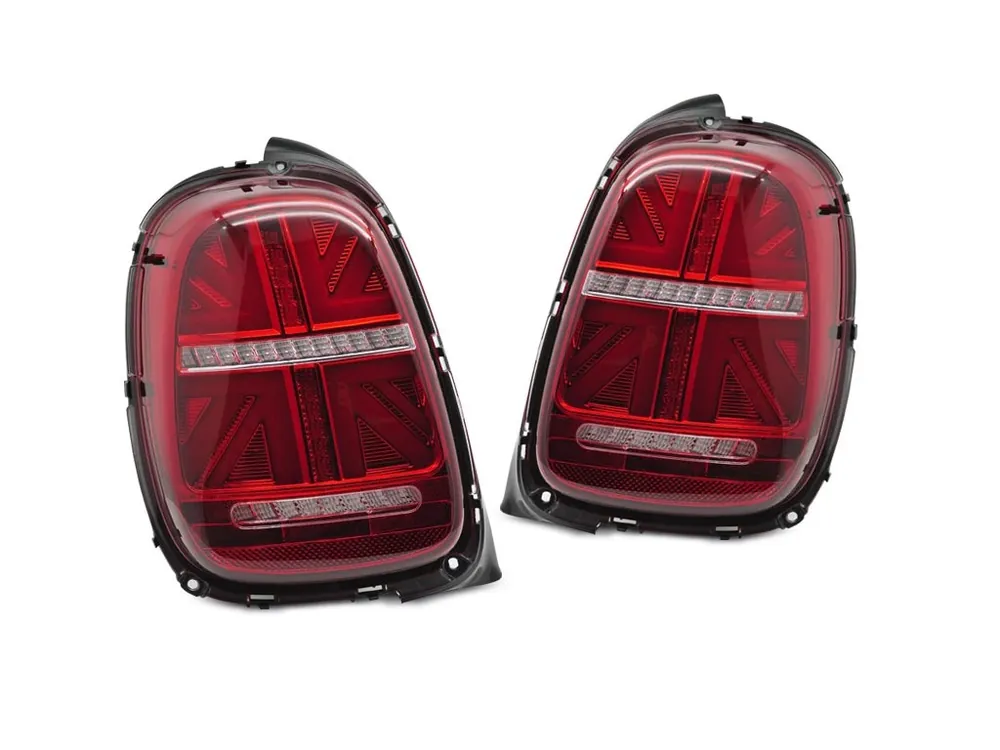 Zadní světla Mini Cooper F55 F56 F57 14-17 pouze na 6-PIN, červená/bílá LED SEQ Expresní Doručení