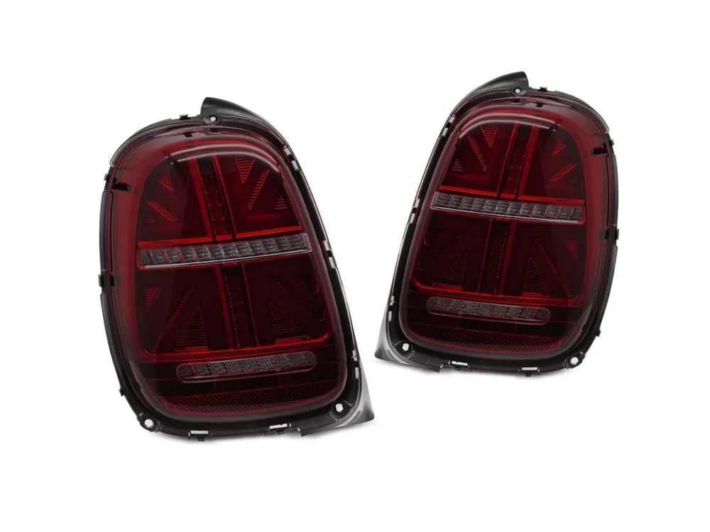 Zadní světla Mini Cooper F55 F56 F57 14-17 pouze na 6-PIN, červená/kouřová LED SEQ Nízká Cena