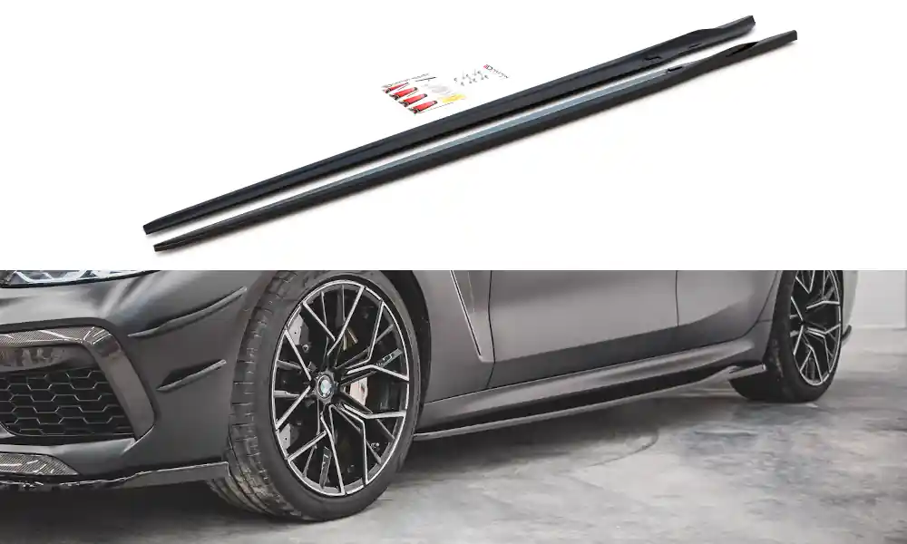Rychlé Dodání BMW Řada M8 Gran Coupe/F93 - difuzory pod boční prahy ver.2, Maxton design