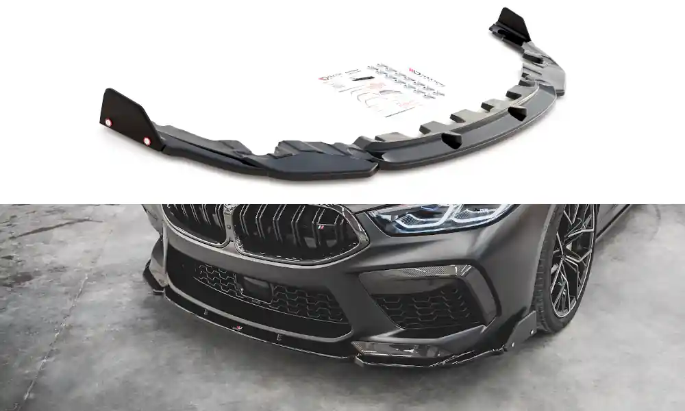 Speciální Cena BMW Řada M8 Gran Coupe/F93 - spoiler pod přední nárazník s křidélky ver.1, Maxton design