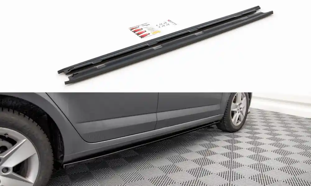 Expresní Doručení Škoda Octavia 3 + Facelift - difuzory pod boční prahy, Maxton design