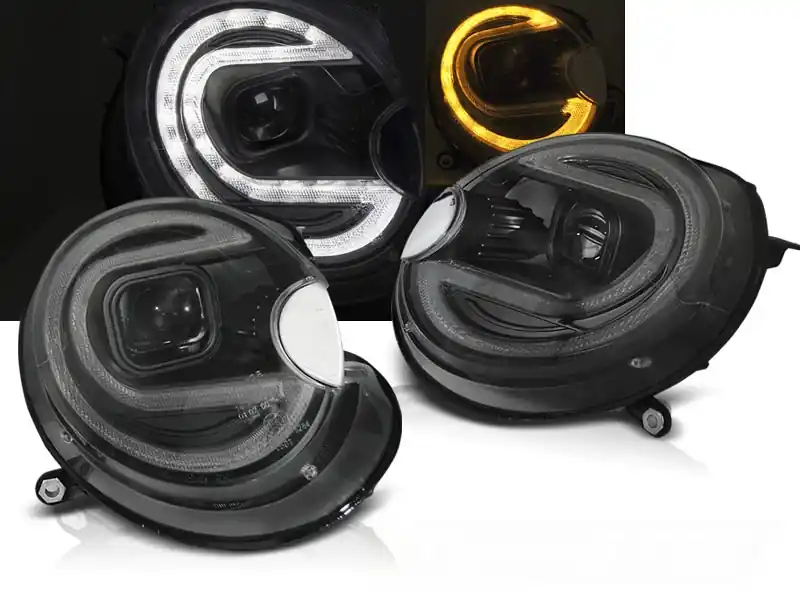 BMW MINI (COOPER) 06-14 - přední černá světla TUBE LIGHT Poslední Šance
