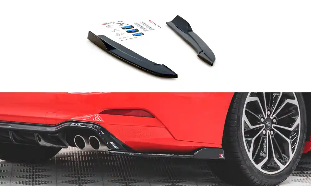 Nejprodávanější Ford Focus Mk4, boční difuzory pod zadní nárazník ver.4, Maxton design