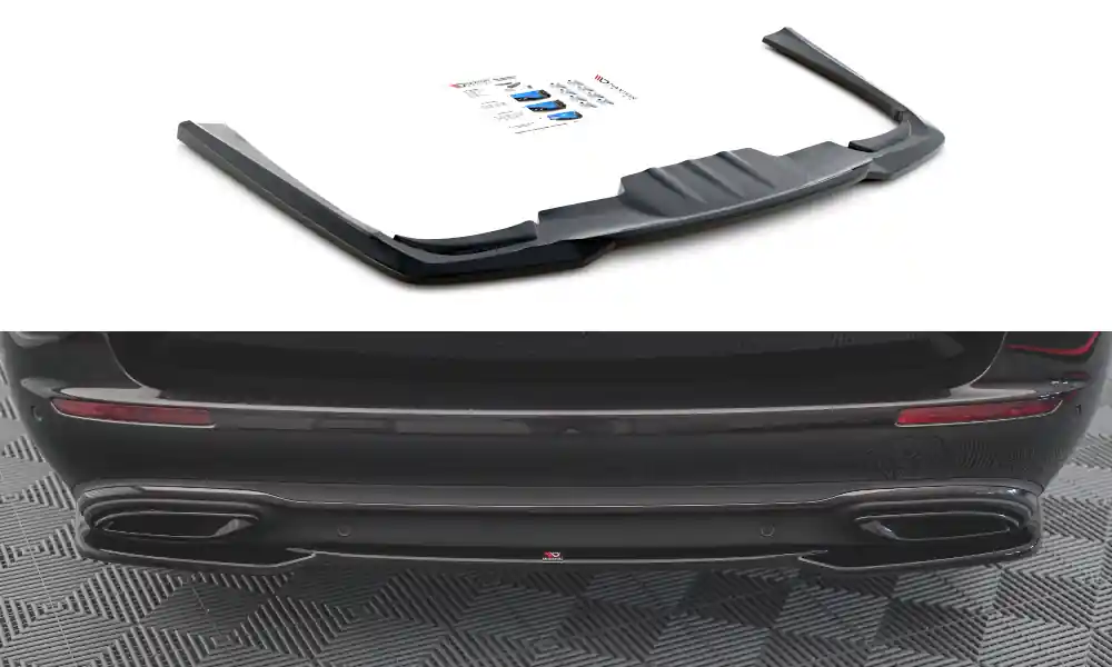 Oblíbený Mercedes třída E W213/Standard, středový spoiler pod zadní nárazník, Maxton design