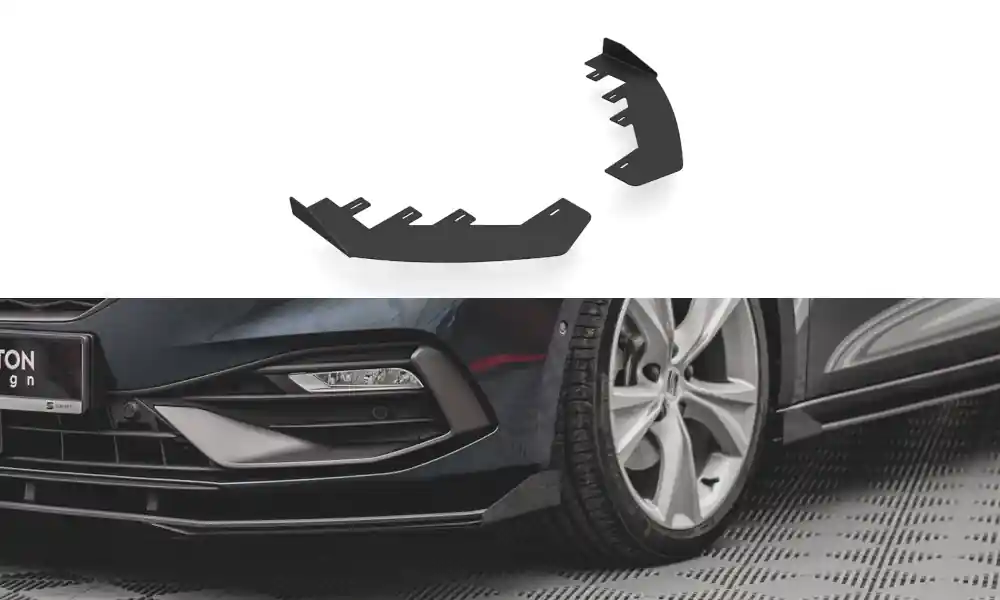 Seat Leon FR Mk4, rohové spoilery pod přední nárazník, Maxton design Časově Omezené
