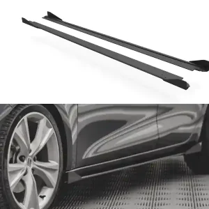 Přímo Od Výrobce Seat Leon FR Mk4, difuzory pod boční prahy s křidélky, plast ABS bez povrchové úpravy, Maxton design