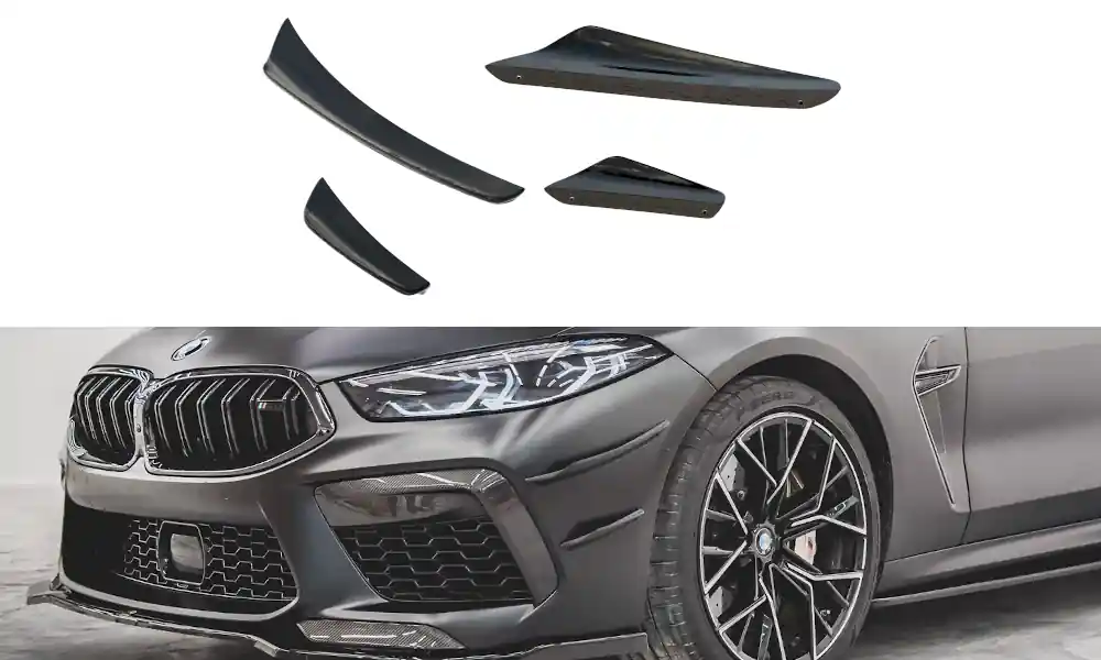 Značkový BMW Řada M8 Gran Coupe/F93, přítlačná křidélka předního nárazníku, Maxton design