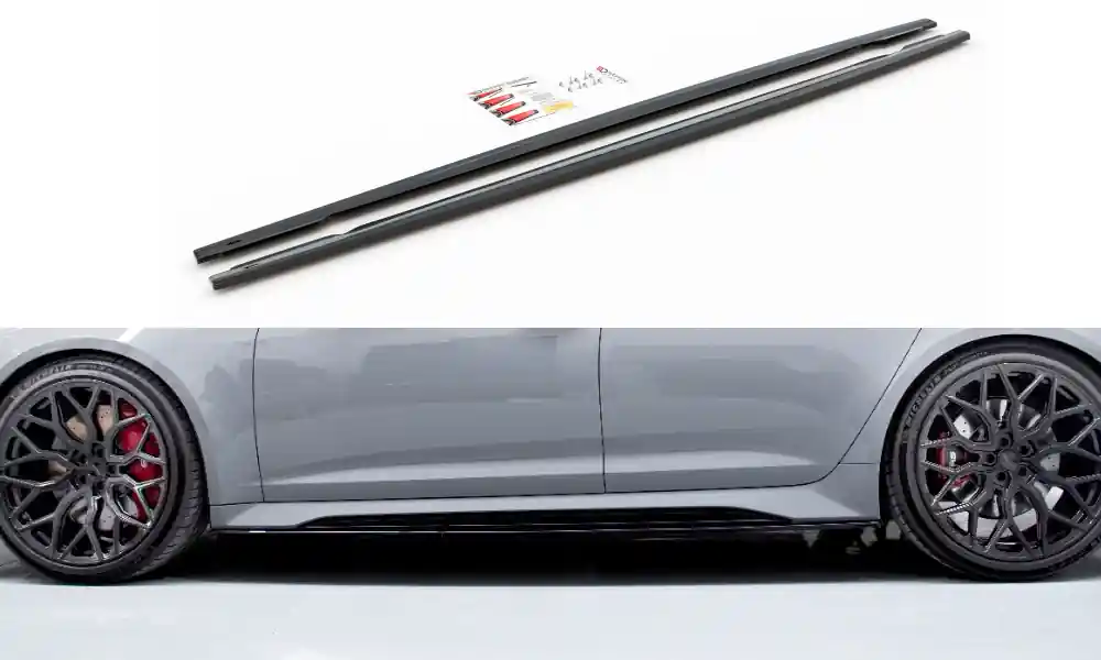 Must-Have Audi RS6 C8, difuzory pod boční prahy ver.2, Maxton design