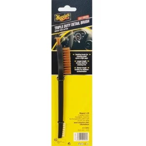 Oblíbený Meguiar‘s Triple Duty Detail Brush - detailingový kartáček se třemi typy štětin
