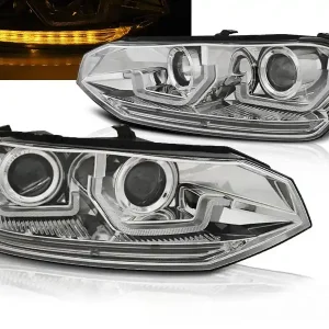Pouze Dnes VW POLO VI 2G 2017- - přední chrom světla s dynamickým blinkrem