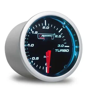 Vrácení Zdarma PROSPORT Performance přídavný budík řady Smoke, tlak turba do 3 bar