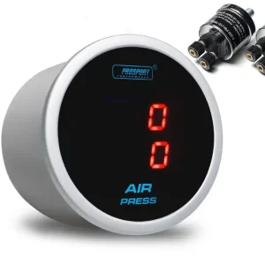 Zlevněný PROSPORT Performance přídavný budík řady Dual, typ snímače membránové barva podsvícení červená