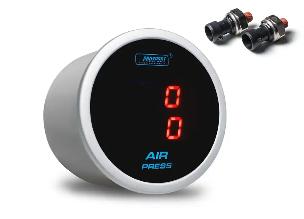 PROSPORT Performance přídavný budík řady Dual, barva podsvícení červená, typ snímače kompaktní elektronické Must-Have