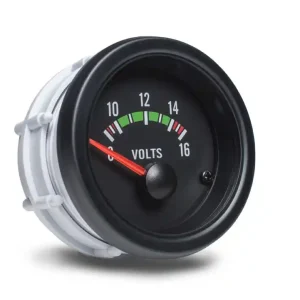 Autogauge palubní přístroj - voltmetr s černým podkladem Cenový Hit