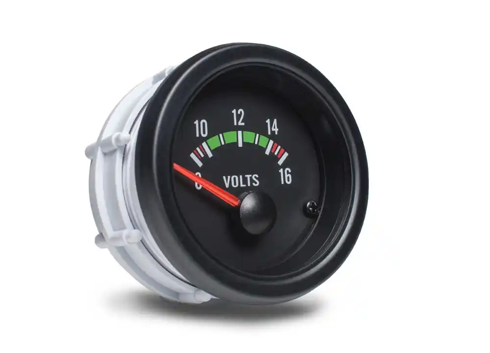 Autogauge palubní přístroj - voltmetr s černým podkladem Cenový Hit
