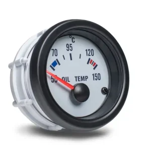 Autogauge palubní přístroj - teplota oleje s bílým podkladem Výhodná Nabídka