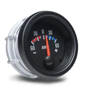 Autogauge palubní přístroj - ampermetr s černým podkladem Akční Cena