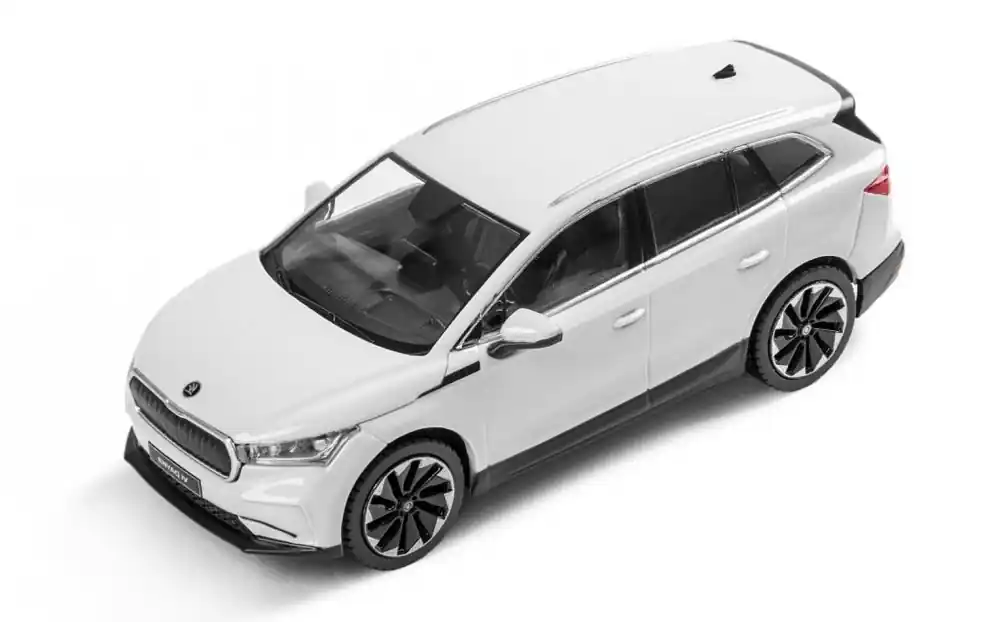 Poslední Šance Abrex model 1 43 ŠKODA ENYAQ iV i-SCALE - bílá Moon