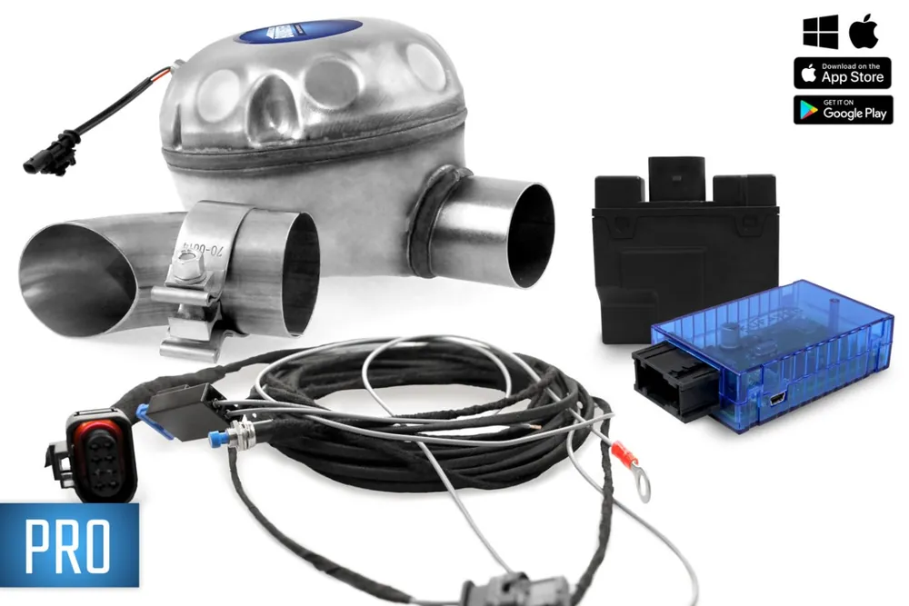 Oblíbený VOLKSWAGEN Univerzální kompletní set aktivního výfuku Sound booster - venkovní instalace