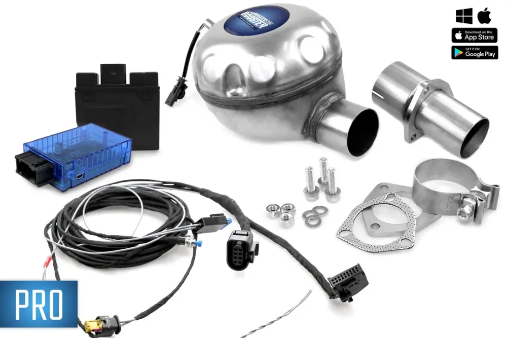 Akční Cena Univerzální kompletní set aktivního výfuku Sound booster BMW řady E - vnitřní instalace
