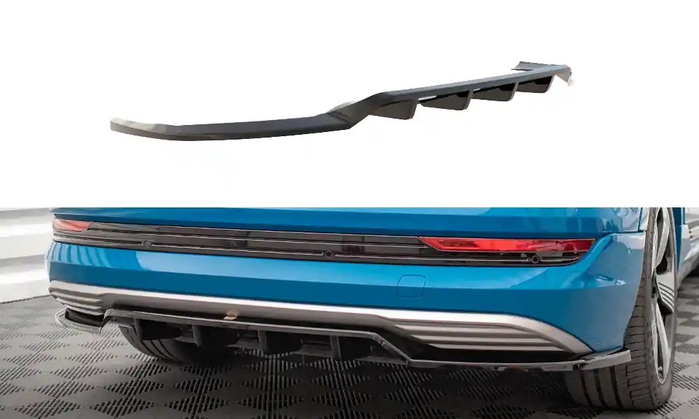 Speciální Cena Audi E-Tron, středový spoiler pod zadní nárazník s žebrováním, Maxton Design