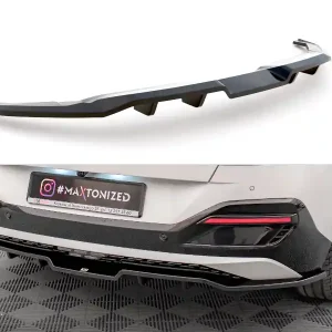 Kia EV6 Mk1 GT-Line, středový spoiler pod zadní nárazník s žebrováním, Maxton Design Nová Kolekce