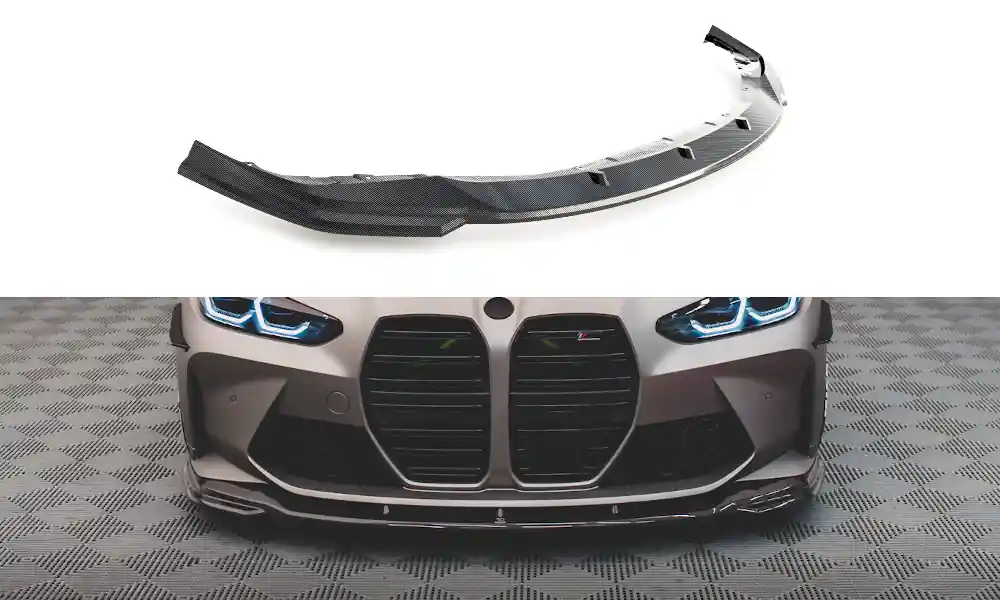 Top Prodej BMW M4 G82, karbonový spoiler pod přední nárazník ver.2, Maxton Design