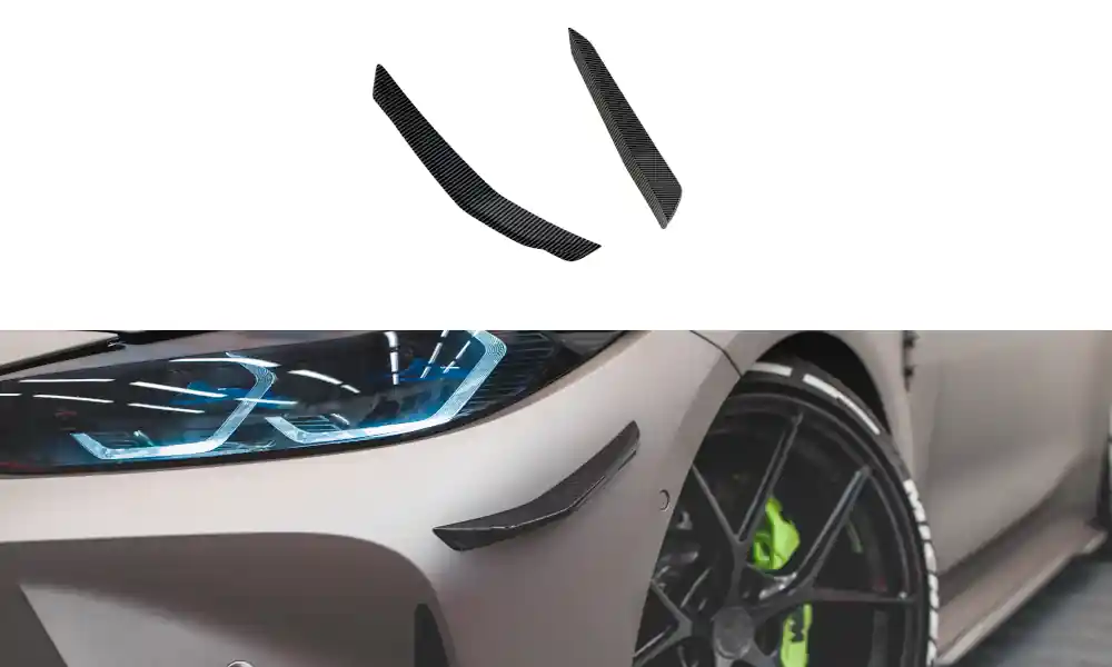 Speciální Cena BMW M4 G82, karbonová přítlačná křidélka nárazníku Maxton Design