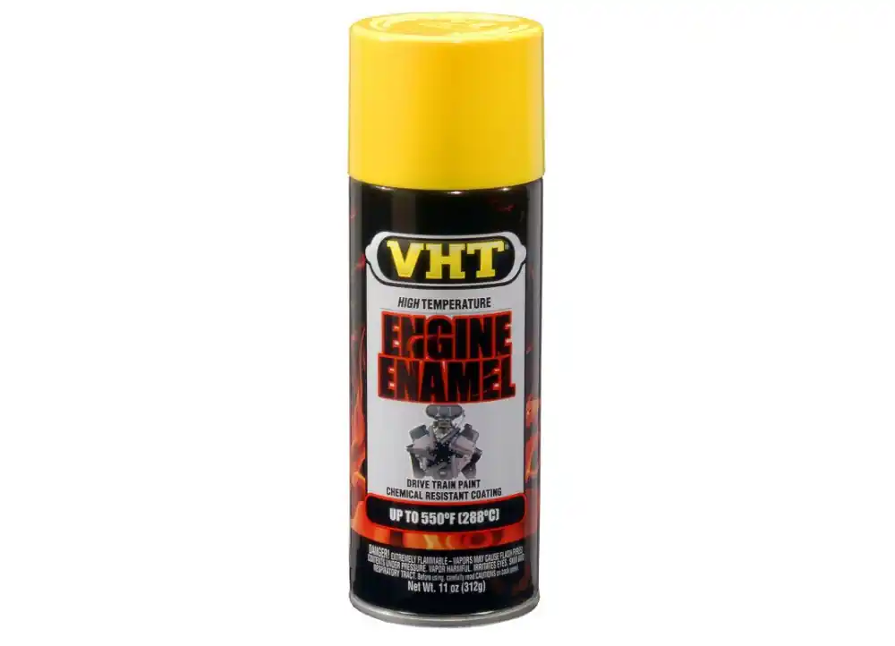 Levný VHT Engine Enamel barva na motory lesklá žlutá, do teploty až 288°C