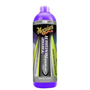 Speciální Cena Meguiar‘s Hybrid Ceramic Trim Restorer - oživovač a keramická ochrana nelakovaných plastů, 473 ml